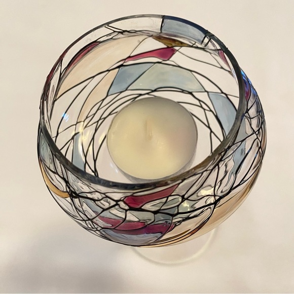 PartyLite Mosaic Calypso Goblet Stemmed Tea Light Candle Holder - Picture 7 of 7